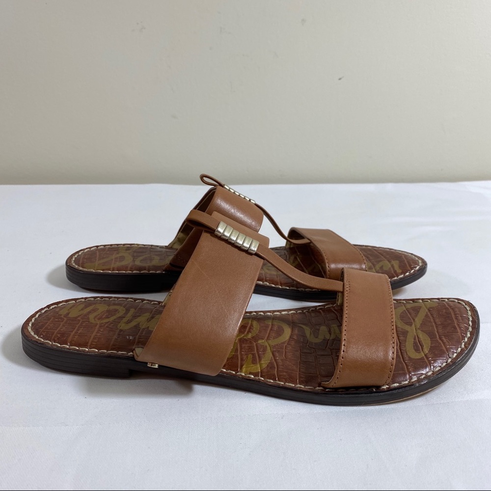 Sam Edelman Kira Leather Slip On Thong Sandals 10 - Picture 2 of 6